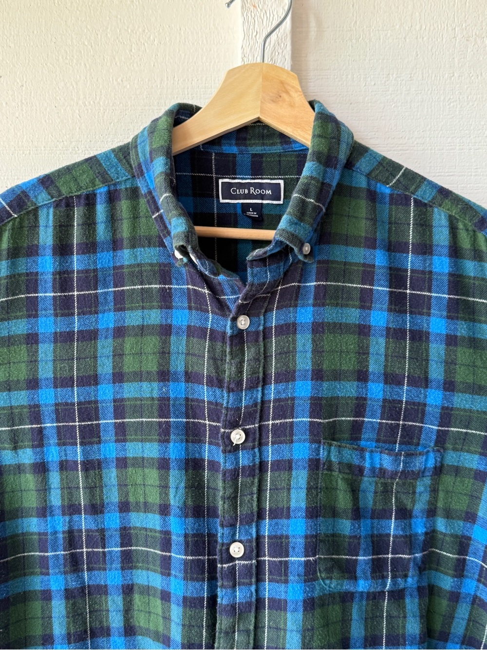 Club Room Men's Flannel Shirt | Size L